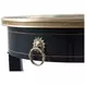 Brushwork Black and Gold Round Serenity Lamp Table