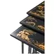 Brushwork Black and Gold Rectangular Aviary Nesting Table