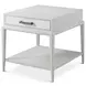 Coastal Sandbar Rectangular Flagler Side Table with Wallpaper