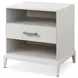 Coastal Sandbar 1 Drawer Worth Open Nightstand