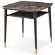 Spencer Green Park Fumed and Gold Square Marble Top Ashburton Place Side Table