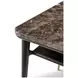 Spencer Green Park Fumed and Gold Square Marble Top Ashburton Place Side Table