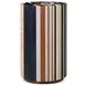 Orbis Brown and Beige Round Striata Drink Table