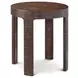 Orbis Pyramid Brown Round Cohere Side Table