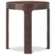 Orbis Pyramid Brown Round Cohere Side Table