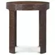 Orbis Pyramid Brown Round Cohere Side Table
