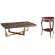 Calais Hazelnut 52" Rectangular Occasional Table Set