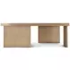 Oasis Burnished Brass Square Slater Cocktail Table