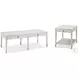Breeze Sea Salt 2 Drawer 58" Rectangular Occasional Table Set