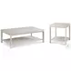 Breeze Sea Salt 54" Rectangular Occasional Table Set