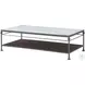 Spencer London Quartz And Cast Metal 60" Rectangular Occasional Table Set