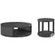 Maxwell Obsidian And Shagreen 54" Small Round Occasional Table Set