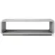 Spencer ST. James Argento And Deep Brown 58" Rectangular Cocktail Table