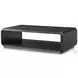 Spencer ST. James Lusso Onyx And Deep Brown 58" Rectangular Cocktail Table