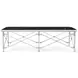 Spencer London Nickel Plated 60" Rectangular Cocktail Table