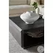 Spencer ST. James Lusso Onyx And Deep Brown 42" Square Occasional Table Set