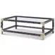 Arakan Calico and Gold Rectangular Glass Top Cocktail Table