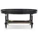 Brushwork Black and Gold Oval Terrace Cocktail Table