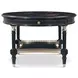 Brushwork Black and Gold Oval Terrace Cocktail Table