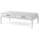 Coastal Sandbar Rectangular Singer Cocktail Table with Wallpaper