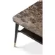 Spencer Green Park Fumed and Gold Rectangular Marble Top Stratton Street Coffee Table