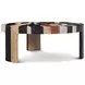 Orbis Brown and Beige Round Sundrift Occasional Table Set