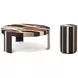 Orbis Brown and Beige Round Sundrift Occasional Table Set