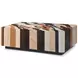 Orbis Brown and Beige Rectangular Concorda Coffee Table