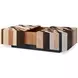 Orbis Brown and Beige Rectangular Concorda Coffee Table