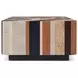 Orbis Brown and Beige Rectangular Concorda Coffee Table