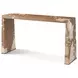 Bouquet Toasted Cashew and Beige Rectangular Console Table