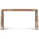 Bouquet Toasted Cashew and Beige Rectangular Console Table