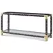 Arakan Calico and Gold Rectangular Glass Top Console Table