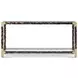 Arakan Calico and Gold Rectangular Glass Top Console Table
