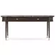 Spencer Green Park Fumed and Gold Oval Marble Top Curzon Console Table