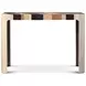 Orbis Pyramid Brown and Beige Rectangular Grainfall Nesting Console Table