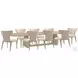Repose Grey Oak And Grey Visible Inner 134" Extendable Rectangular Dining Room Set