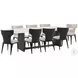 Repose Charcoal Oak And Quartz 102" Rectangular Dining Room Set