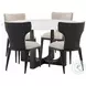 Repose Charcoal Oak And Quartz 60" Round Dining Room Set