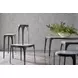 Rome Gray and White 95" Rectangular Marble Dining Table