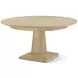 Balboa Coastal Brown 60" Extendable Round Dining Table