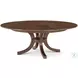 Surrey Brownstone Jupe Extendable 63" Round Dining Table