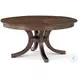 Surrey Brownstone Jupe Extendable 63" Round Dining Table