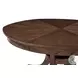 Surrey Brownstone Jupe Extendable 63" Round Dining Table