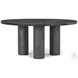 Maxwell Obsidian And Shagreen 64" Round Dining Table