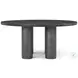 Maxwell Obsidian And Shagreen 64" Round Dining Table
