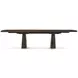 Spencer Green Park Fumed and Gallery Gold 128" Rectangular Hyde Park Extendable Dining Room Set
