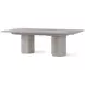 Spencer ST James Argento 132" Extendable Rectangular Dining Table