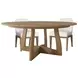 Coastal Tobacco 78" Extendable Oval St Armands Dining Room Set