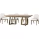 Coastal Tobacco 120" Extendable Rectangular Vero Dining Room Set